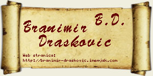Branimir Drašković vizit kartica